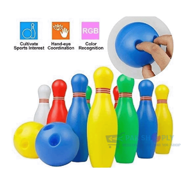 Top rated Bowling Set 6 Plastic Pins Balls Kids PakShoply Kids Toys