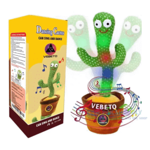 Dancing Cactus Talking Plush Toy with LED Lights Pakshoply Kids Toys