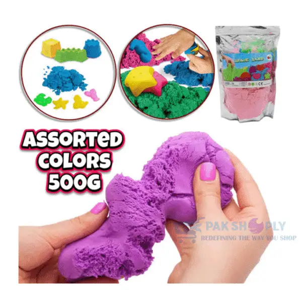 FunBlast Creative Kinetic Sand Kit with 3 Moulds – PakShoply Toys