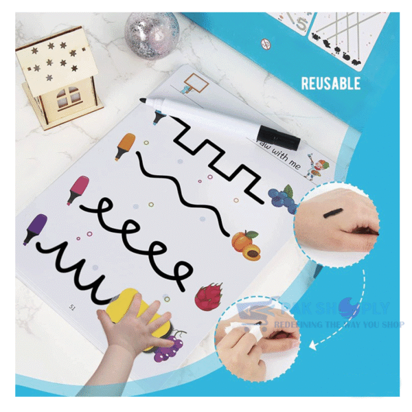 Magical Tracing Workbook for Kids with Erasable Pen Pakshoply Kids Toys
