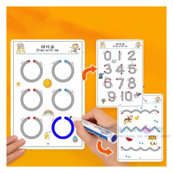 Magical Tracing Workbook for Kids with Erasable Pen Pakshoply Kids Toys