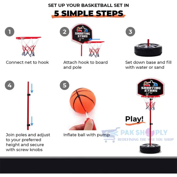 Indoor Basketball Hoop PakShoply Kids Toys