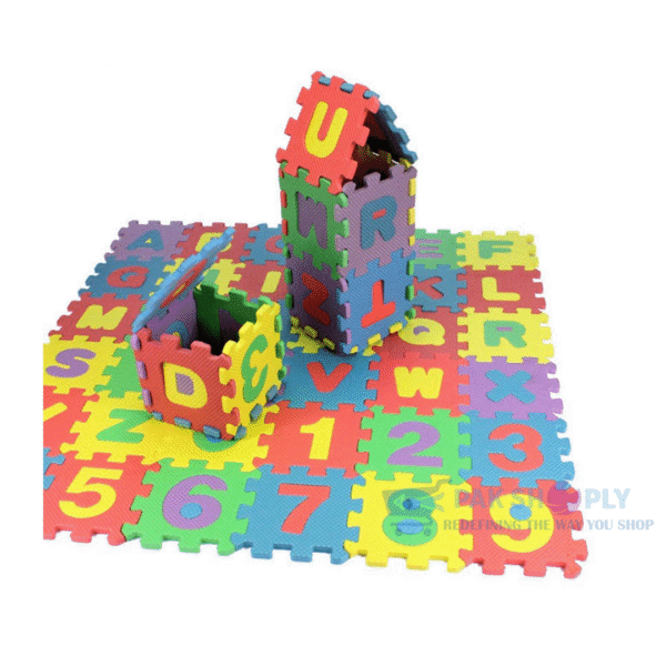 Best 36-Piece Foam Puzzle Mat Alphabet Numbers 2+ PakShoply Kids Toys