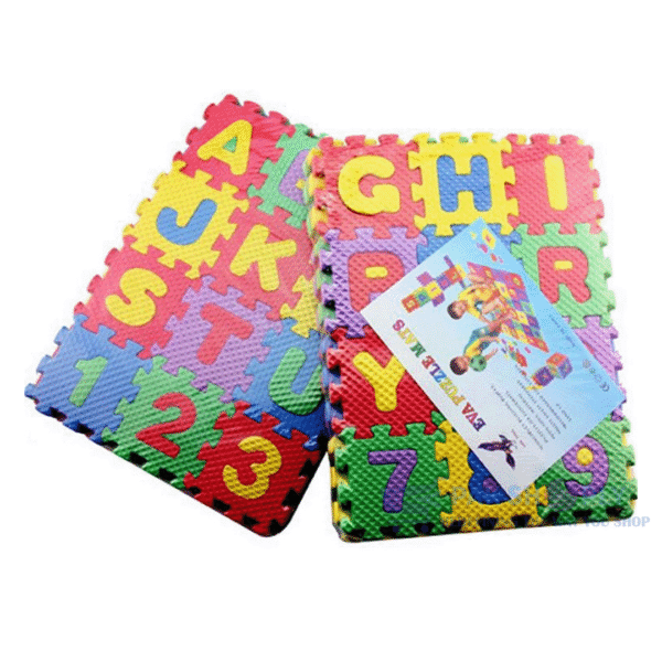 Best 36-Piece Foam Puzzle Mat Alphabet Numbers 2+ PakShoply Kids Toys
