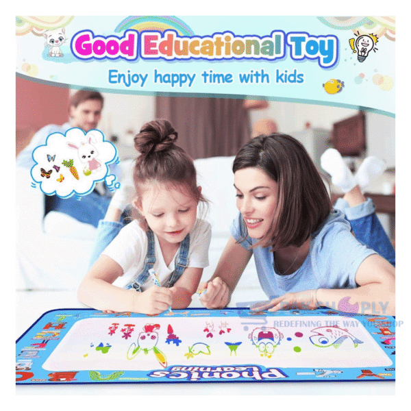 Best Magic Water Drawing Mat Reusabl Magic Pens 3+ PakShoply Kids Toys